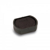 This COLOP spare pad in black is specifically designed for the 17 round model. It provides a crisp and clean impression with every stamp, ensuring that your important documents and materials look professional and polished. Keep your stamp functioning at its best with this high-quality spare pad.  Colop replacement ink pad, round variety. High quality. Reliable. Assorted sizes. Assorted colours.